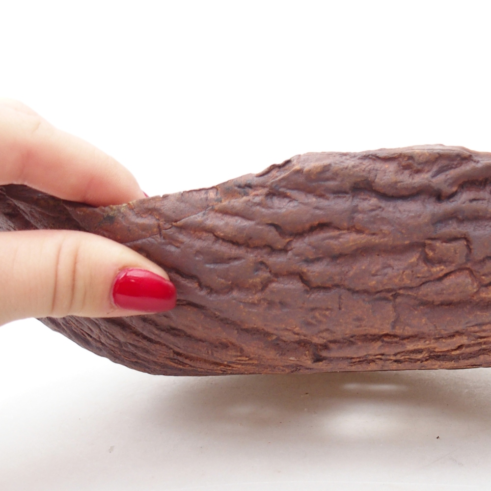 Keramická Skořápka  24 x 17 x 7 cm , barva hnědá