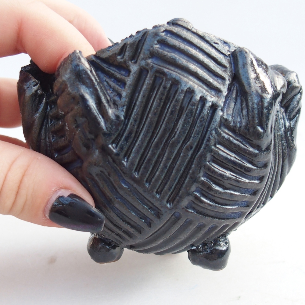 Keramická Skořápka 8 x 8 x 8 cm , barva modrá