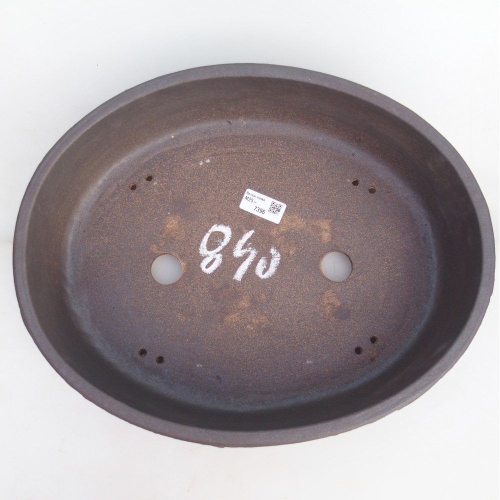 Bonsai miska 39,5 x 32 x 9,5 cm , barva hnědá