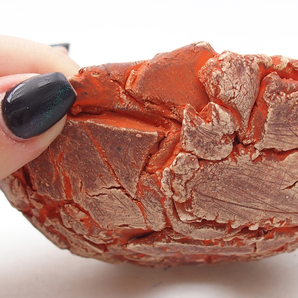 Keramická Skořápka 11 x 11 x 6 cm , barva oranžová