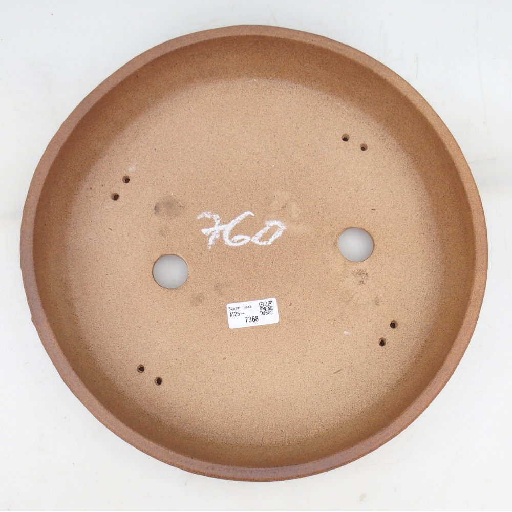Bonsai miska 34 x 34 x 7 cm , barva hnědá