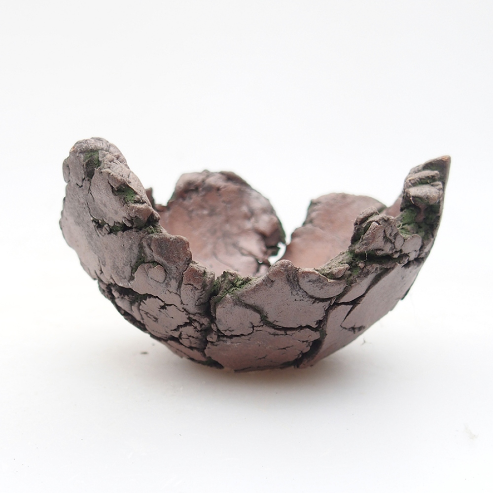 Keramická Skořápka  8 x 7,5 x 4,5 cm , barva zelená