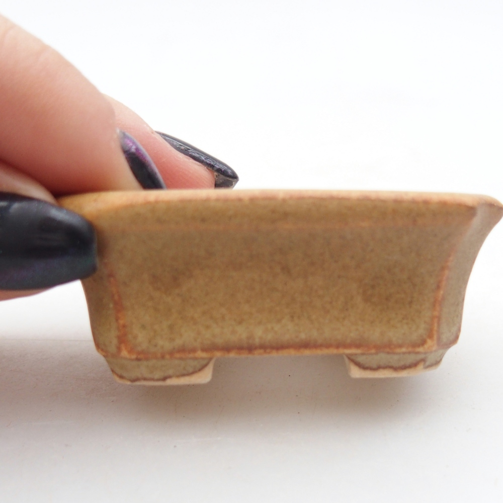 Mini bonsai miska 5,5 x 4,5 x 2 cm, barva hnědá