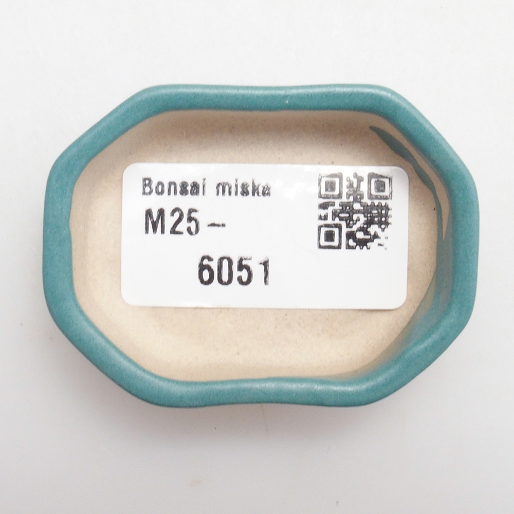 Keramická bonsai miska 5,5 x 4 x 1,5 cm, barva modrá
