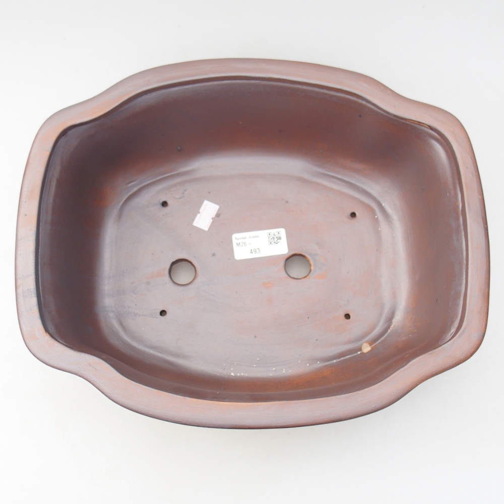 Keramická bonsai miska 30 x 25 x 10 cm, barva kovová