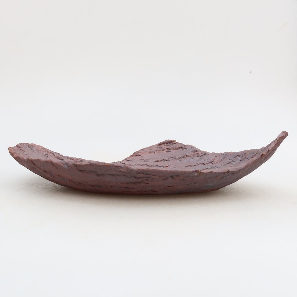 Keramická Skořápka  30 x 19,5 x 7 cm , barva hnědá