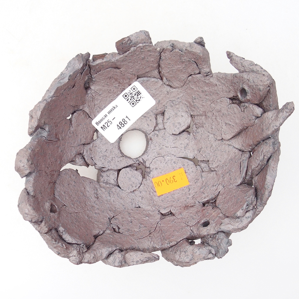 Keramická Skořápka  16 x 14 x 6,5 cm , barva kovová