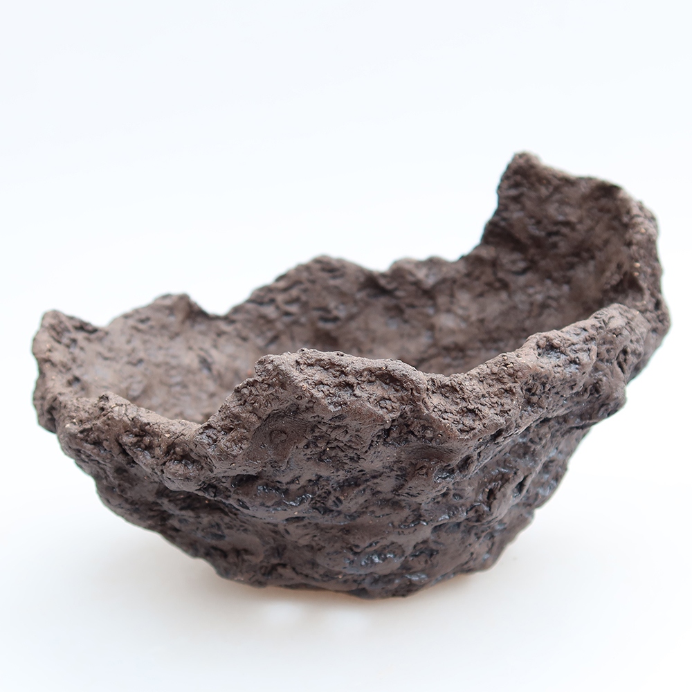 Keramická Skořápka 14 x 12 x 11 cm , barva hnědá