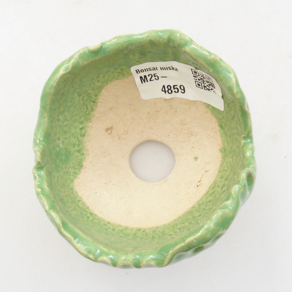 Keramická Skořápka  7 x 7 x 5 cm , barva zelená