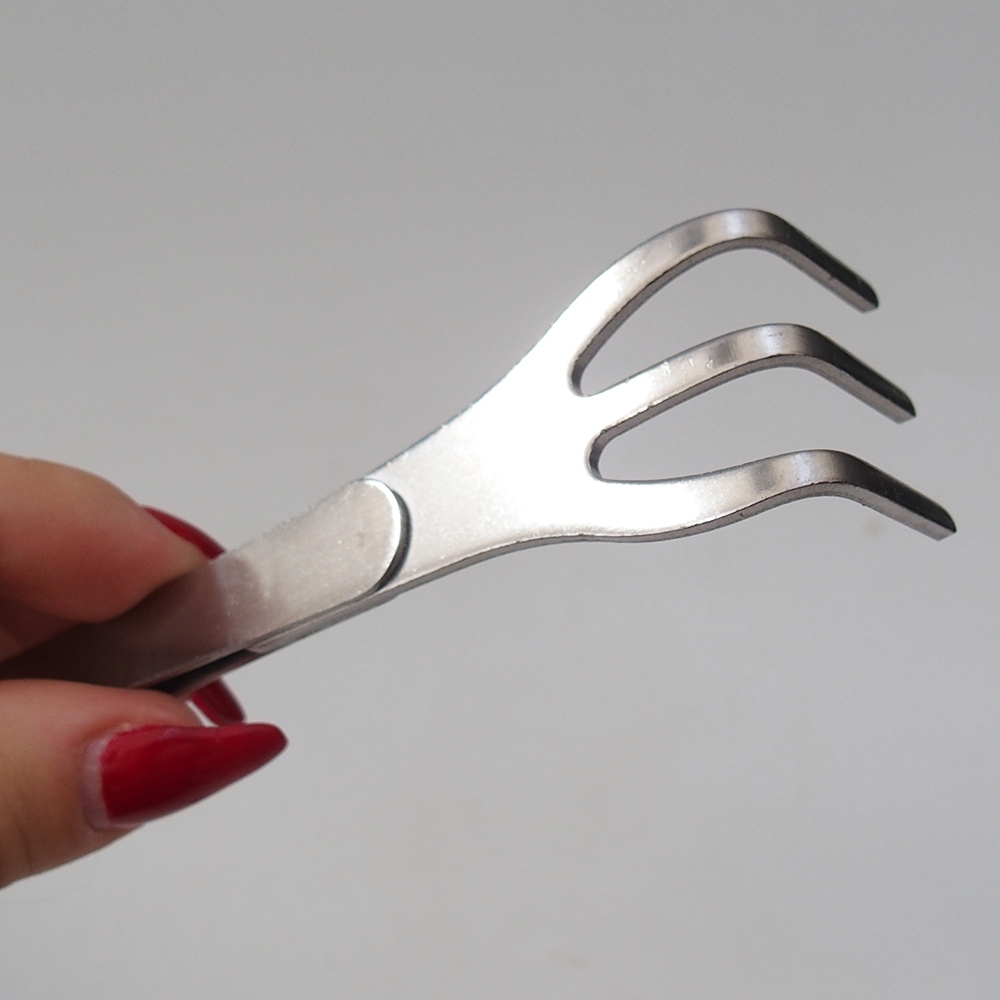 Drapák a zahnutá pinzeta 22 cm - nerez