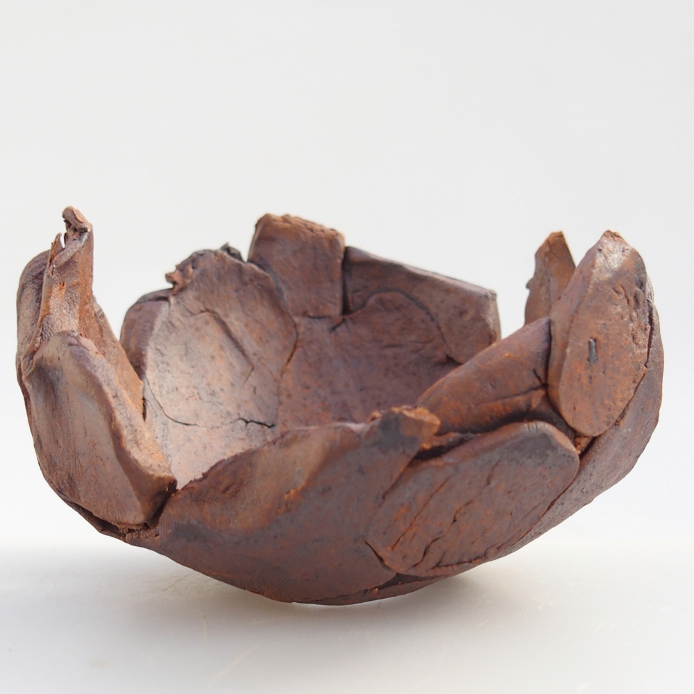 Keramická Skořápka 8,5 x 8,5 x 5,5 cm , barva hnědá