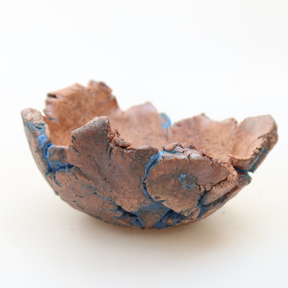 Keramická Skořápka 9 x 9 x 5 cm , barva modrá