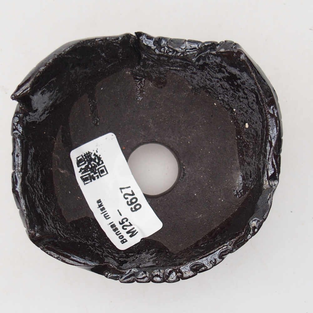 Keramická Skořápka  8,5 x 8 x 5 cm , barva černá