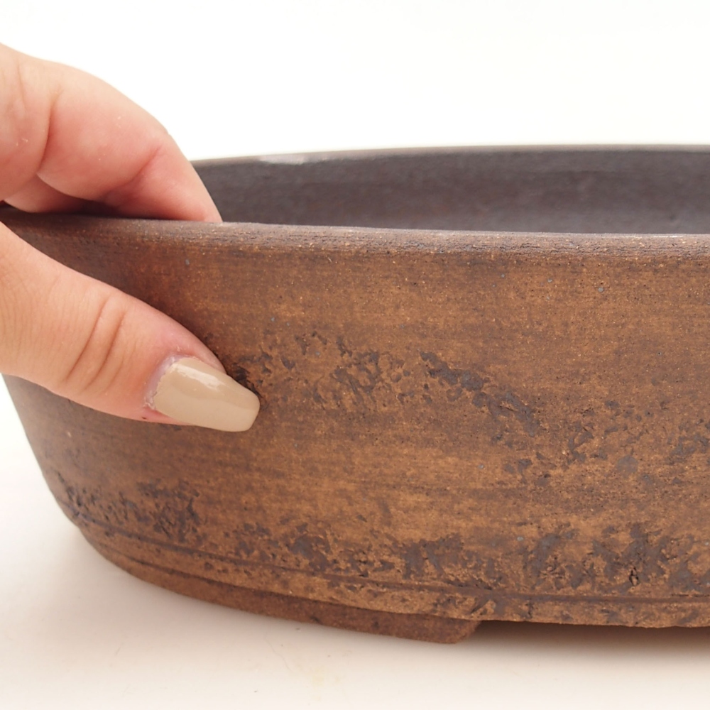 Bonsai miska 33 x 26 x 8 cm , barva hnědá