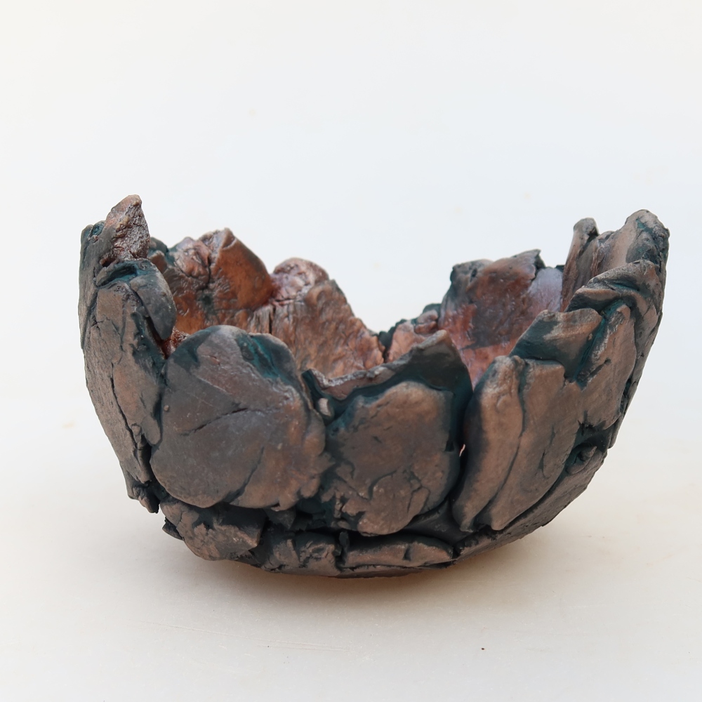 Keramická Skořápka  11 x 11 x 7 cm , barva zelená