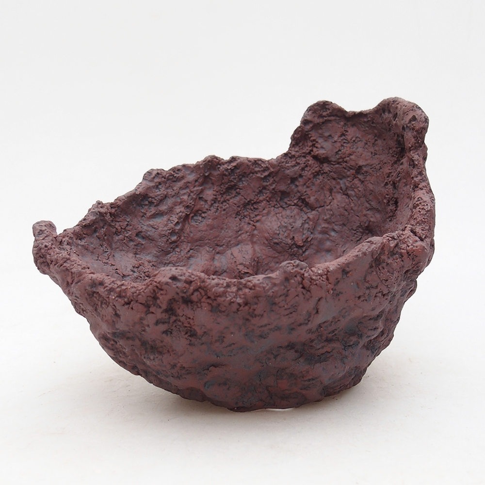 Keramická Skořápka  14 x 13 x 11,5 cm , barva hnědá