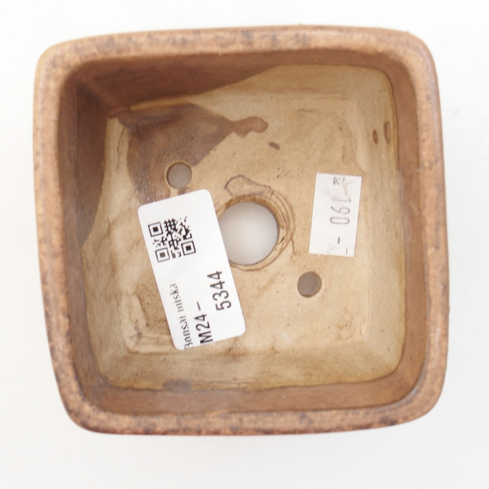 Keramická bonsai miska 8,5 x 8,5 x 5,5 cm, barva růžová