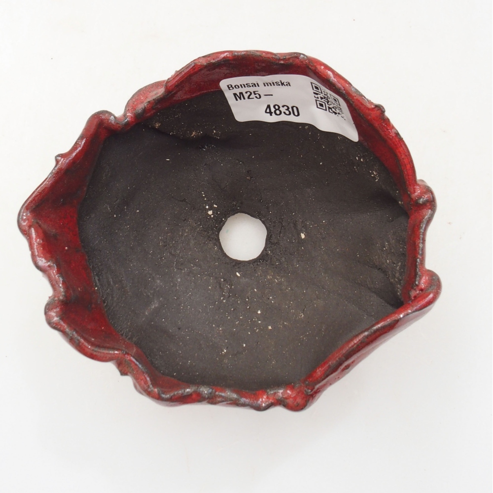 Keramická Skořápka  9,5 x 8 x 5 cm , barva červená