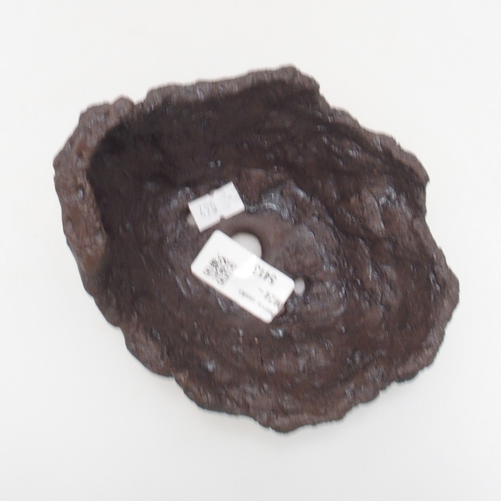 Keramická Skořápka  13 x 10,5 x 12 cm , barva hnědá