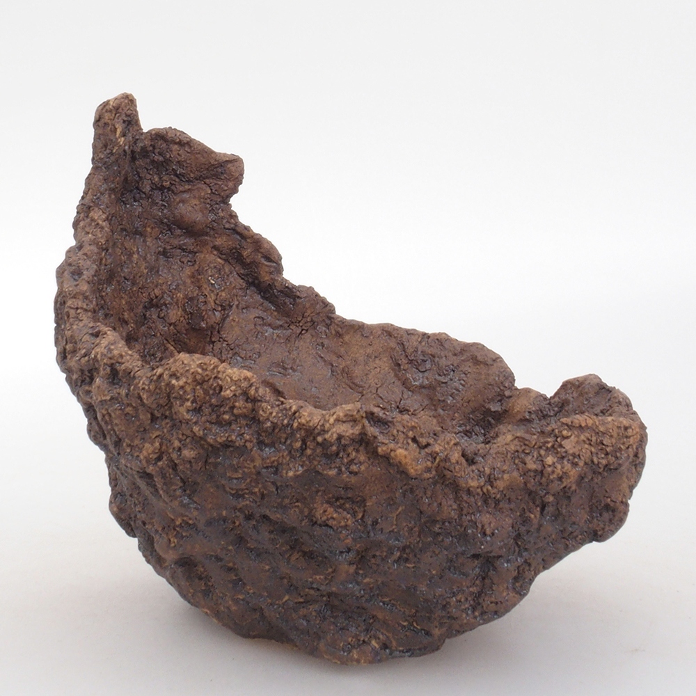 Keramická Skořápka  13,5 x 12 x 13,5 cm , barva hnědá