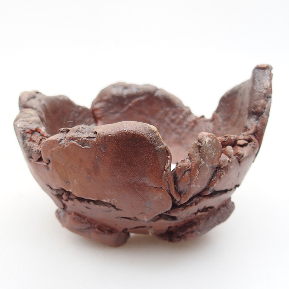 Keramická Skořápka  10 x 9 x 7 cm , barva hnědá