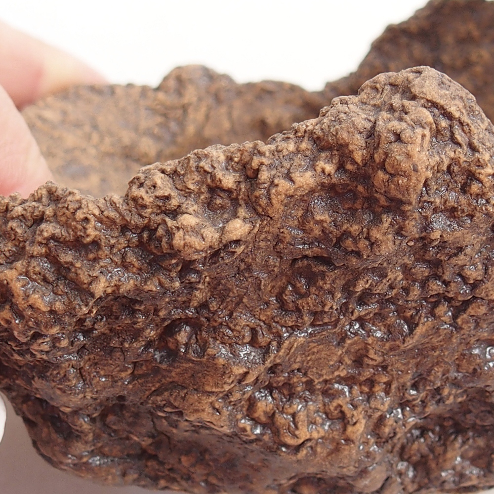 Keramická Skořápka 10 x 8 x 9 cm , barva hnědá