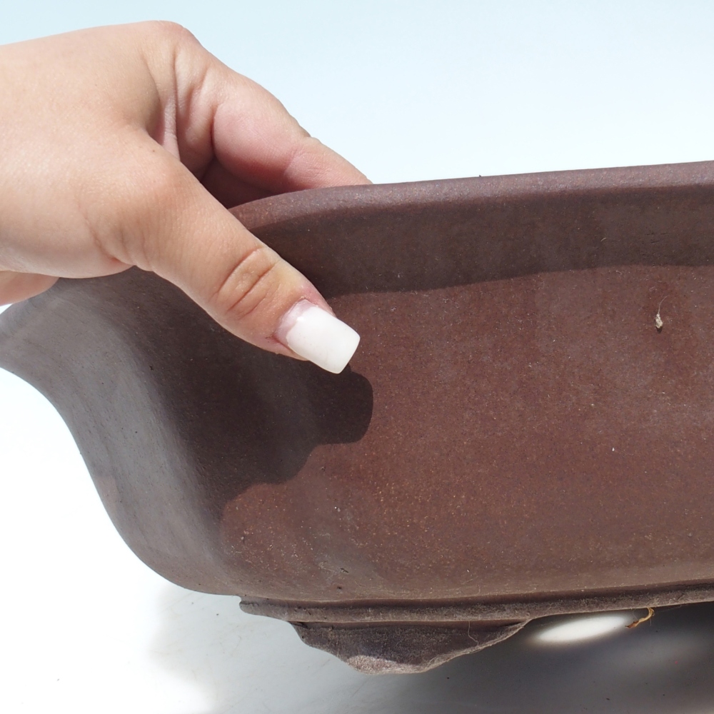 Bonsai miska 39 x 39 x 11,5 cm berva hnědá