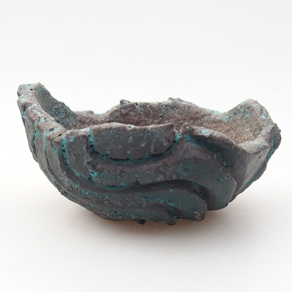 Keramická Skořápka  9 x 8,5 x 4,5 cm , barva modrá