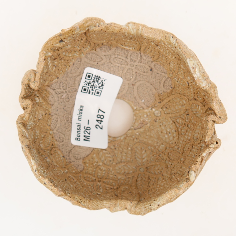 Keramická Skořápka  8,5 x 8,5 x 6 cm , barva béžová