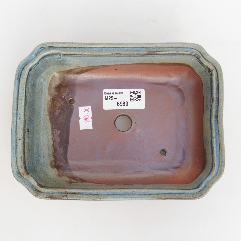 Keramická bonsai miska 18 x 13,5 x 5 cm, barva šedá