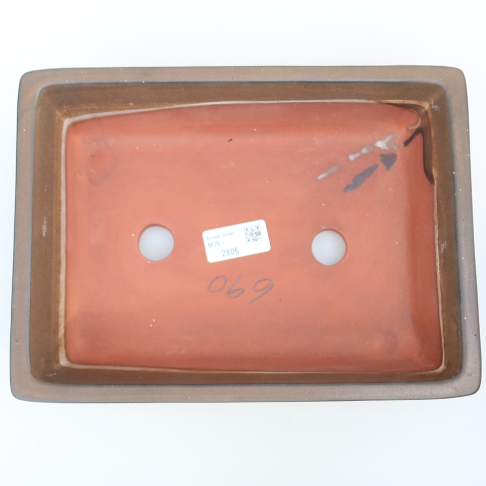 Keramická Miska  25,5 x 19 x 6,5 cm , barva hnědá