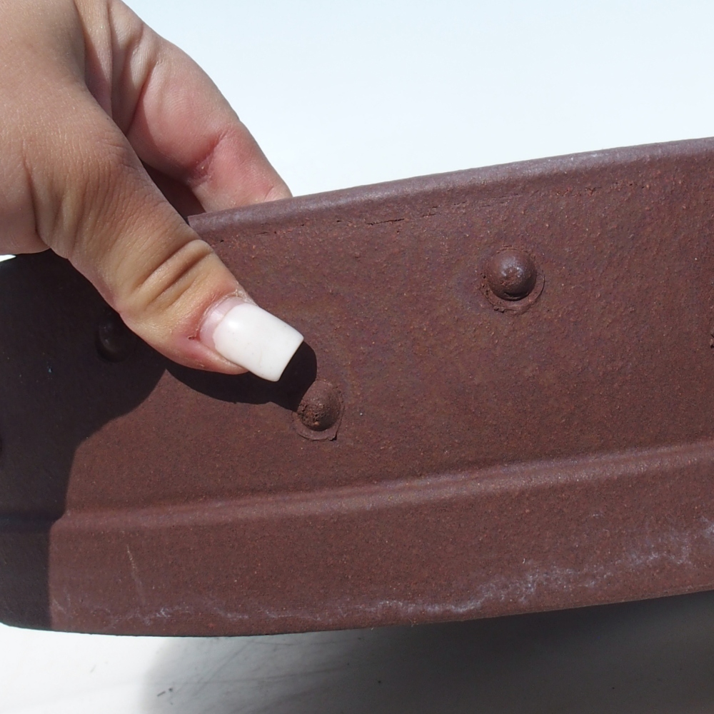 Bonsai miska 37 x 37 x 8,5 cm berva hnědá