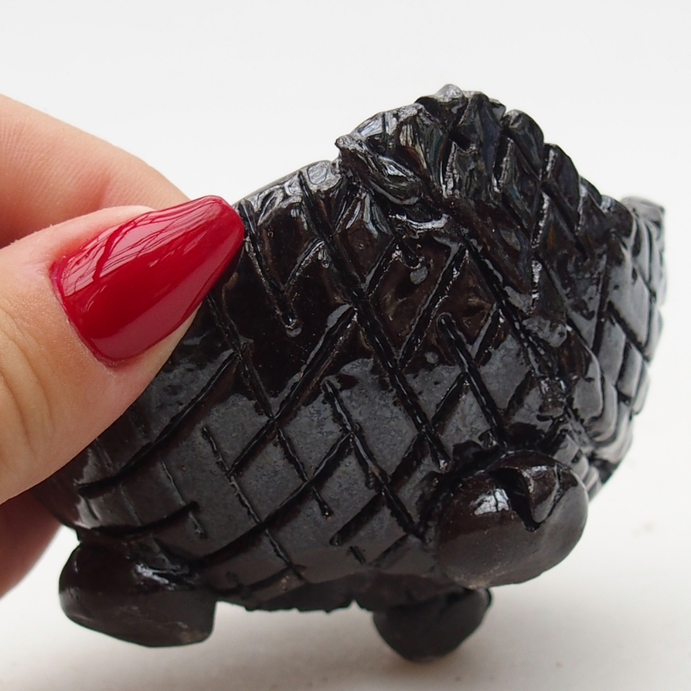Keramická Skořápka  8,5 x 8 x 5,5 cm , barva černá