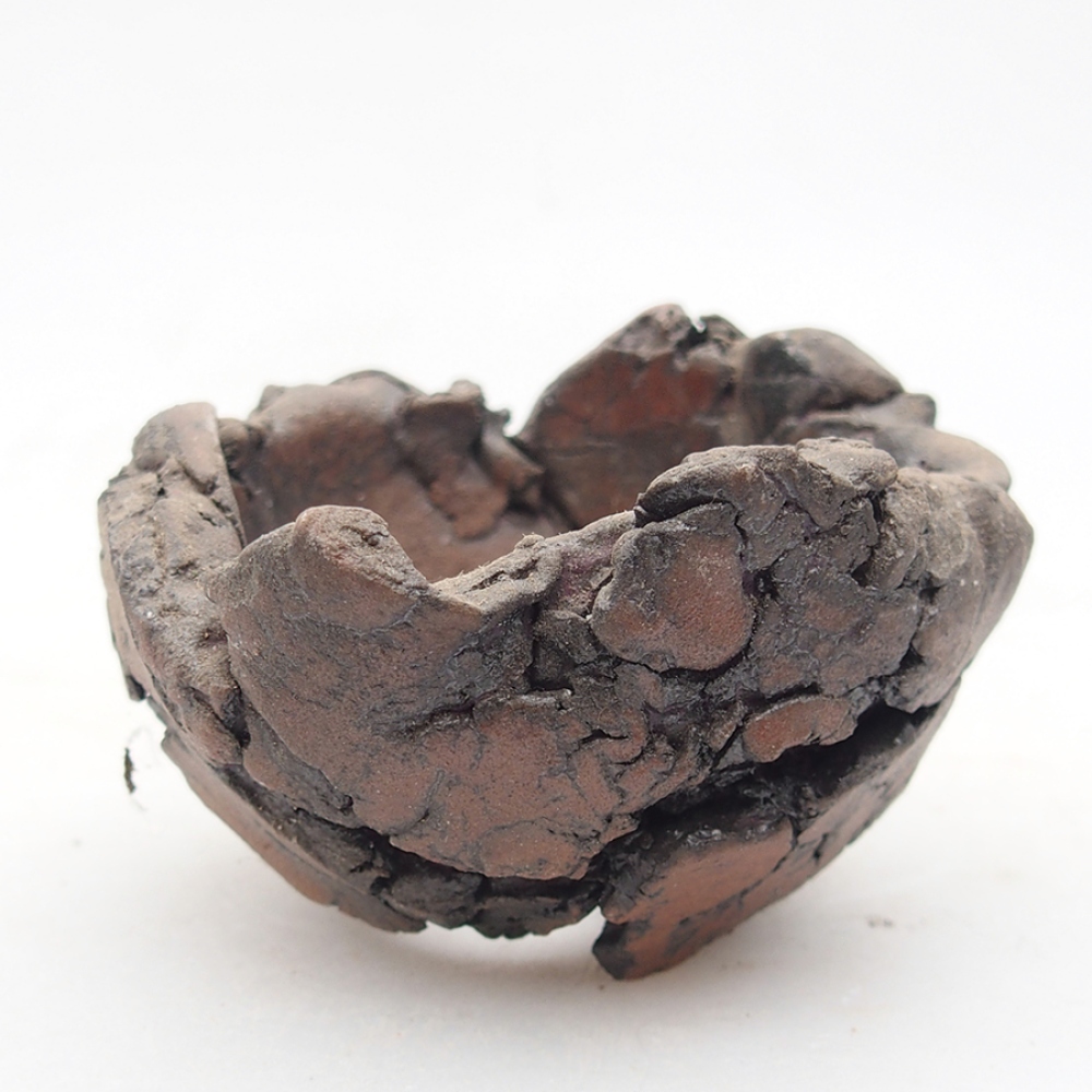 Keramická Skořápka  6 x 6 x 4 cm , barva hnědá