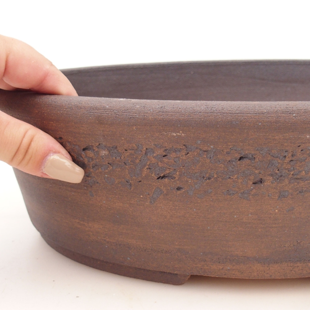 Bonsai miska 32 x 26 x 9 cm , barva hnědá
