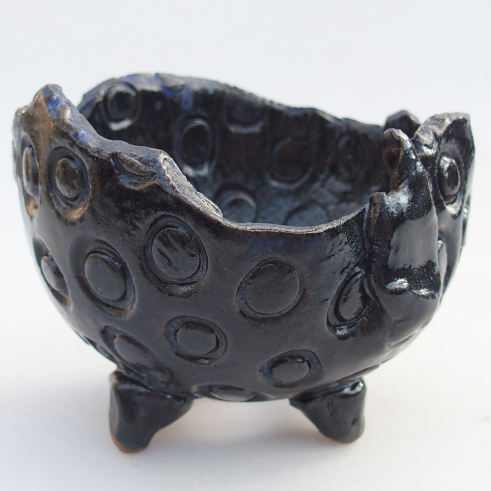 Keramická Skořápka 10 x 9,5 x 8 cm , barva modrá