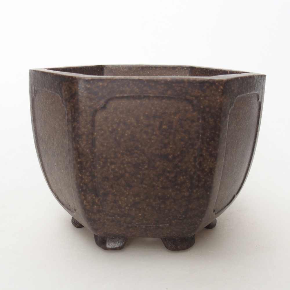 Miska 10,5 x 9,5 x 7,5 cm barva hnědookrová