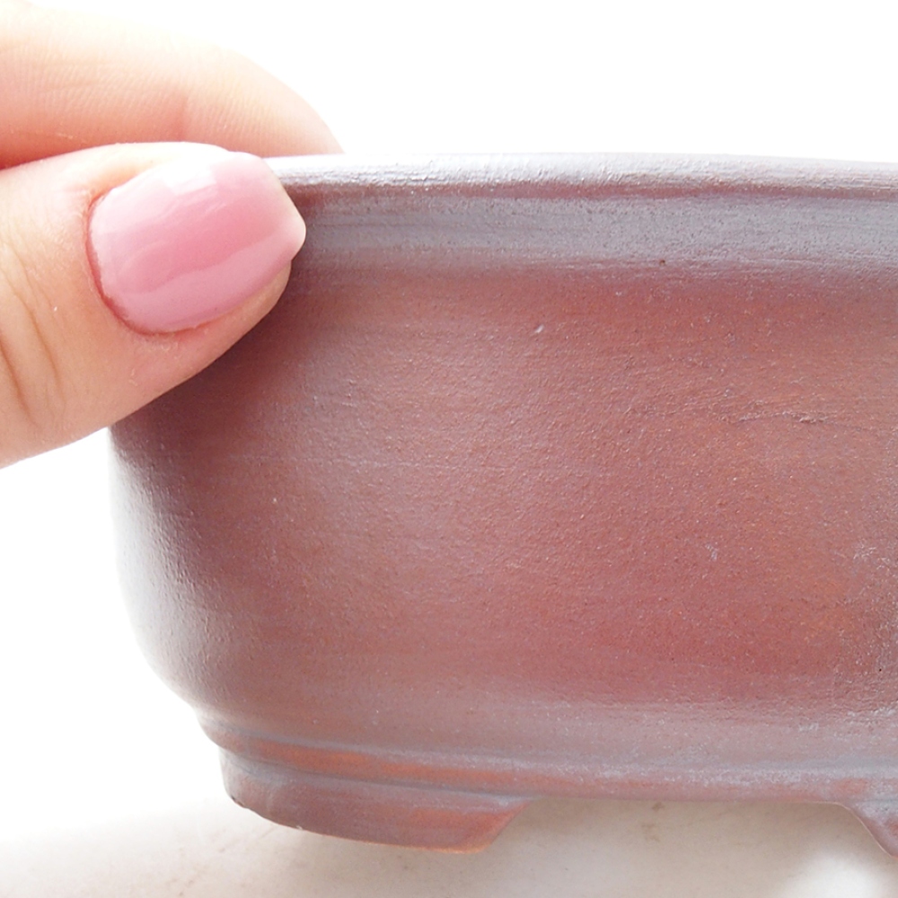 Keramická bonsai miska 12 x 10 x 5,5 cm, barva   hnědá