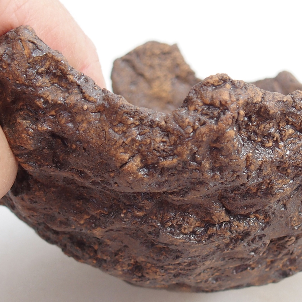 Keramická Skořápka 18 x 17 x 10 cm , barva hnědá