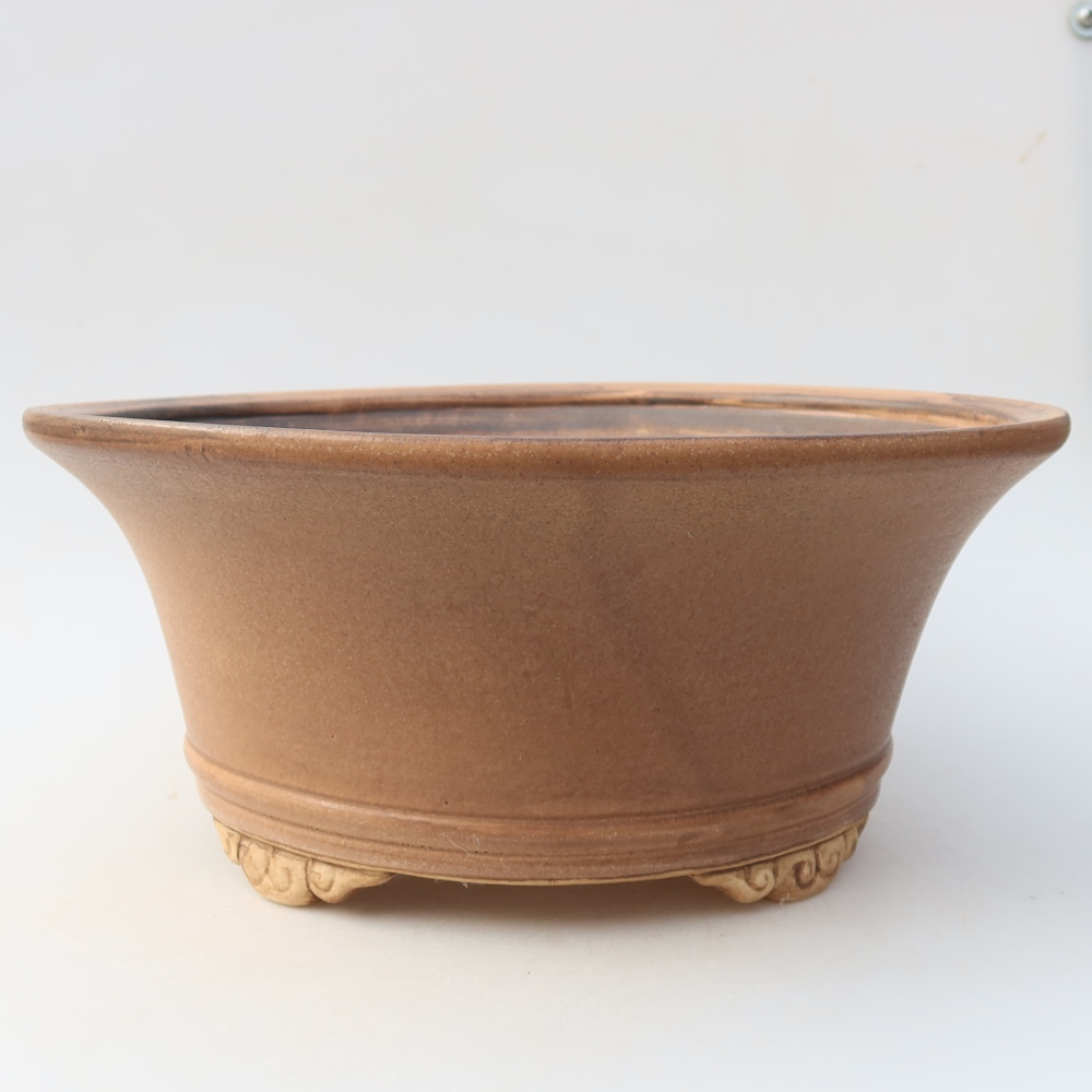 Keramická bonsai miska 29 x 29 x 12,5 cm, barva růžová