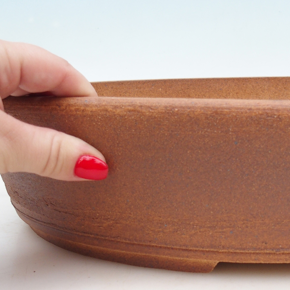 Bonsai miska 39 x 31 x 8,5 cm , barva hnědá