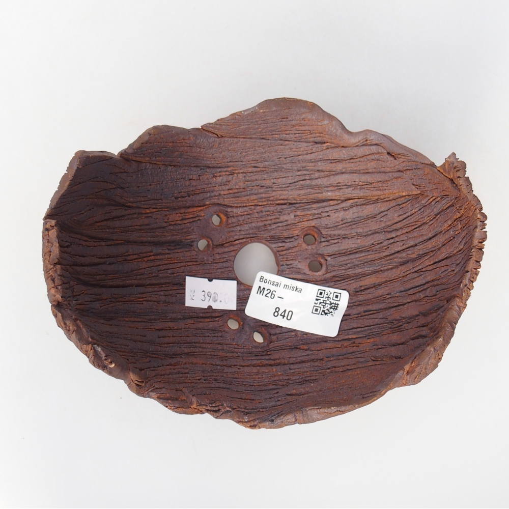 Keramická Skořápka 14 x 12 x 9,5 cm , barva hnědá