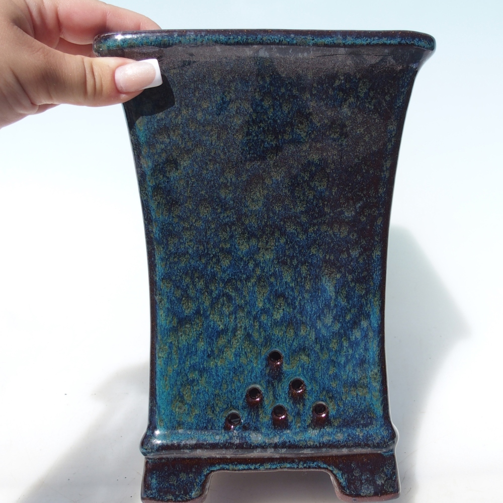 Miska 15 x 15 x 21 cm barva zelená