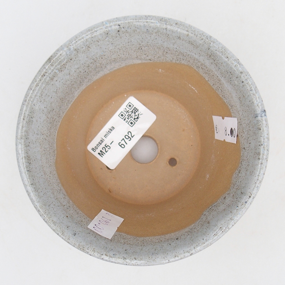 Keramická bonsai miska 11 x 11  x 7 cm, barva šedá