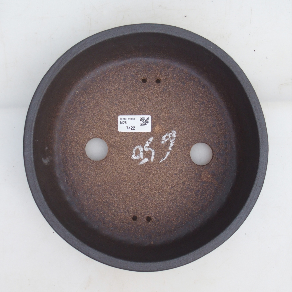 Bonsai miska 27 x 27 x 7,5 cm , barva hnědá