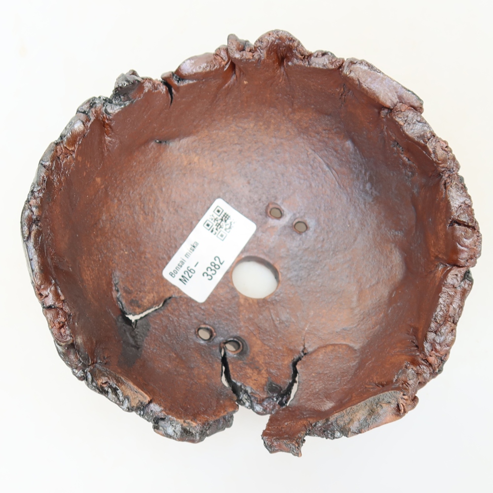 Keramická Skořápka 14,5 x 14 x 8,5 cm , barva hnědá