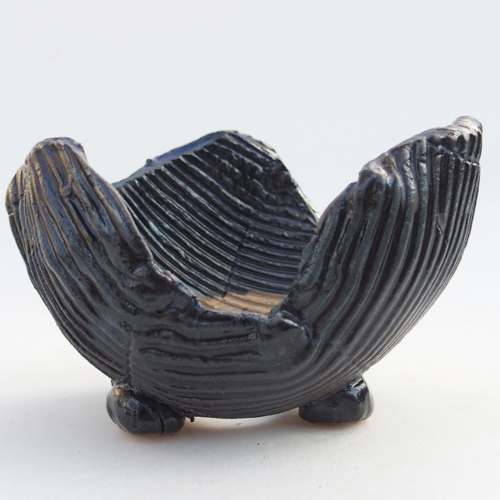 Keramická Skořápka 10,5 x 9,5 x 6,5 cm , barva modrá