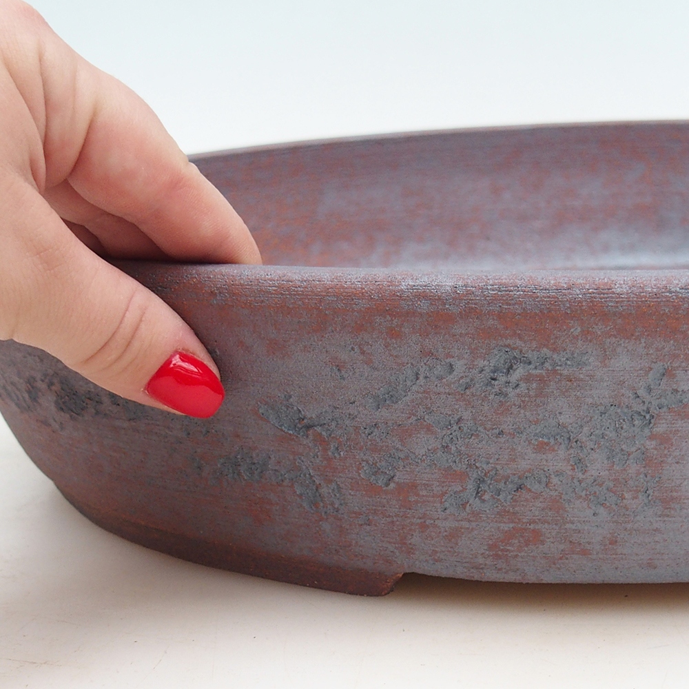 Bonsai miska 38,5 x 31 x 7,5 cm , barva kovová