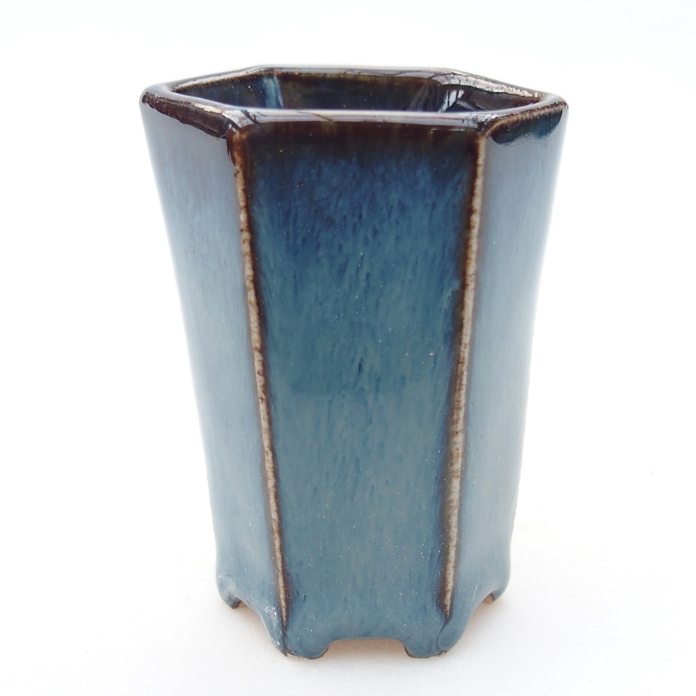 Mini bonsai miska 4 x 3,5 x 5,5 cm, barva modrá