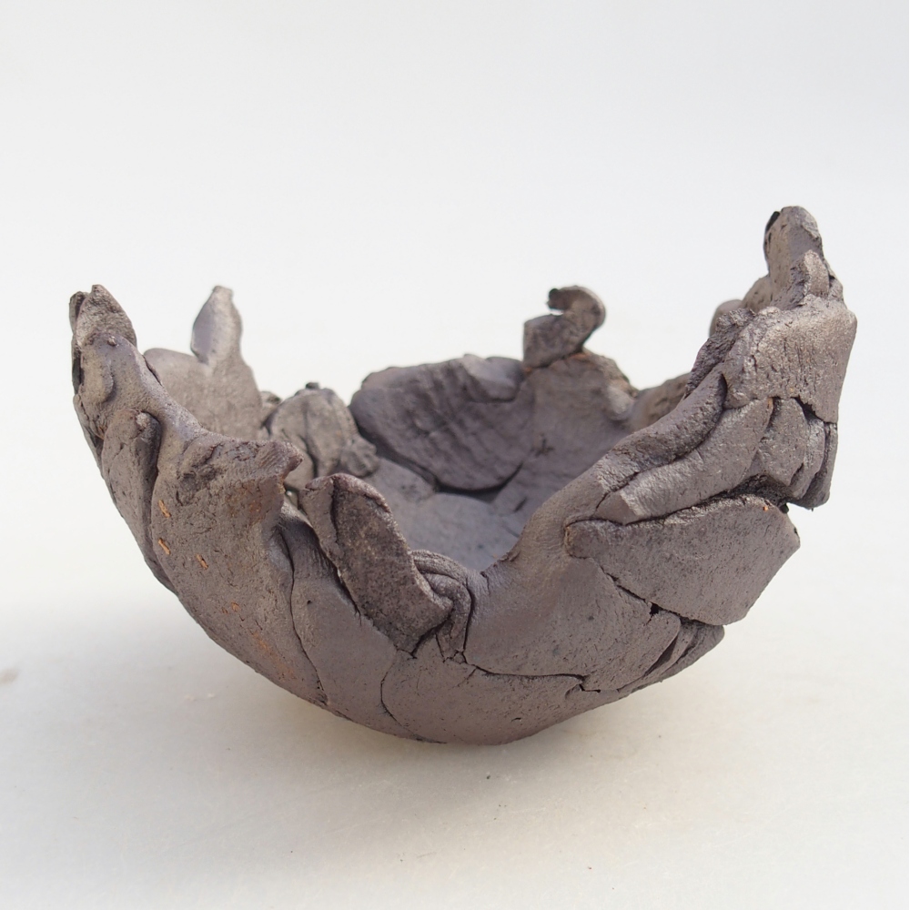 Keramická Skořápka 10,5 x 10 x 7,5 cm , barva kovová